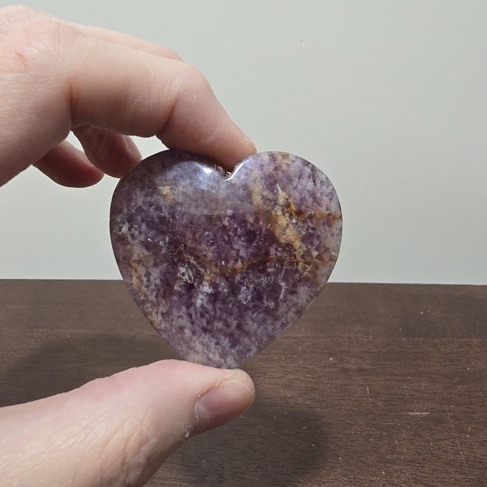 Fluorite Crystal Heart #F